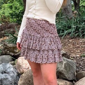 Floral Mini Skirt